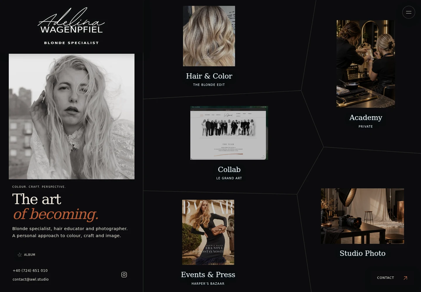 AWL Studio — actual website homepage